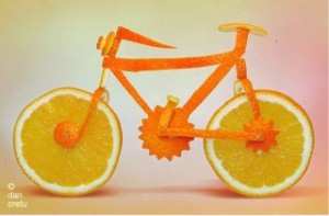 vélo en Orange