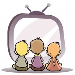 Les enfants devant la télévision